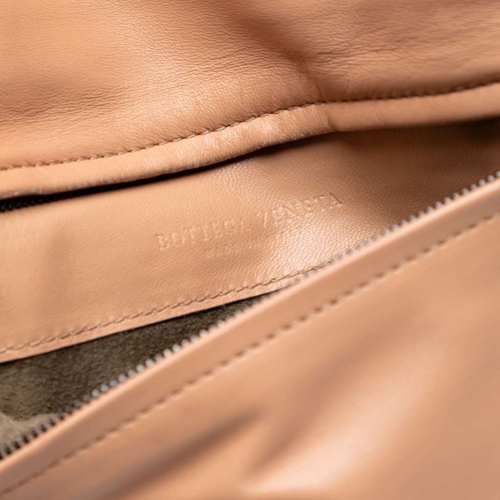 Bottega Veneta Nappa Embossed Intrecciato Turnlock Clutch - 5