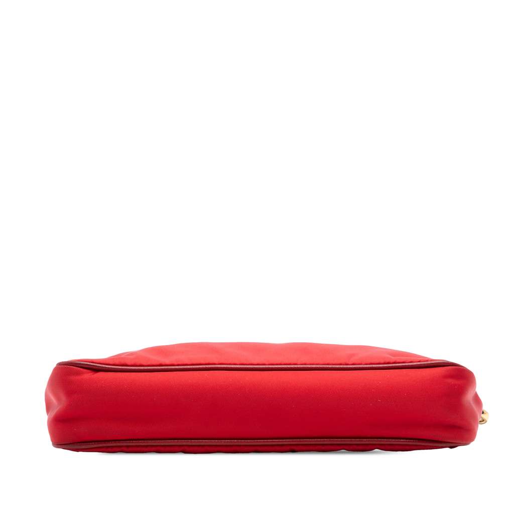 Prada Saffiano Trimmed Tessuto Chain Crossbody - 3