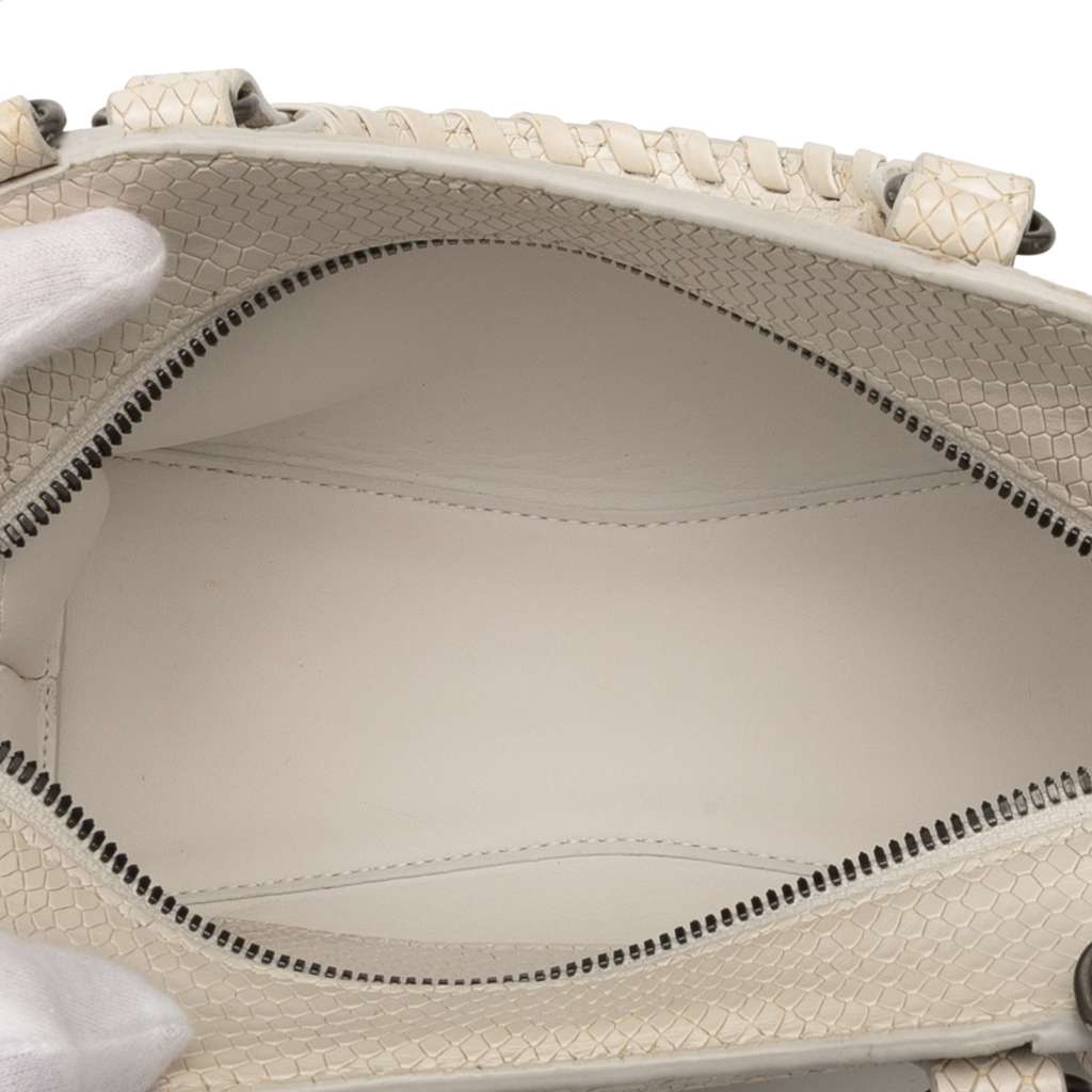 Balenciaga Mini Python Embossed Calfskin Neo Classic City Satchel - 4