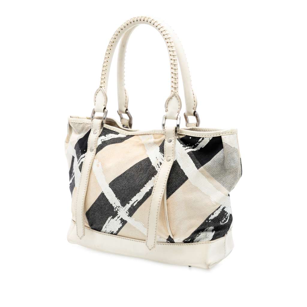 Burberry Supernova Check Painted Canvas Tote - 2
