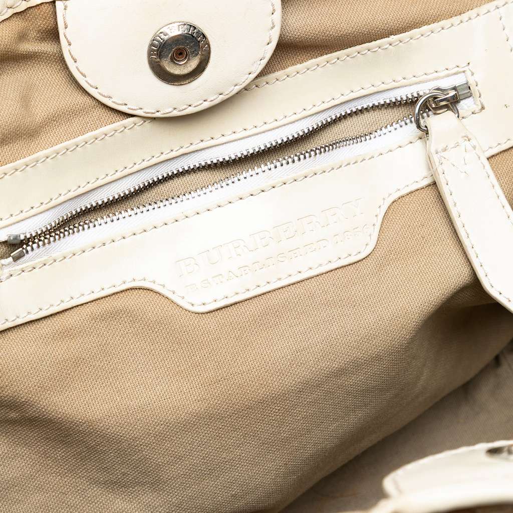 Burberry Supernova Check Painted Canvas Tote - 5