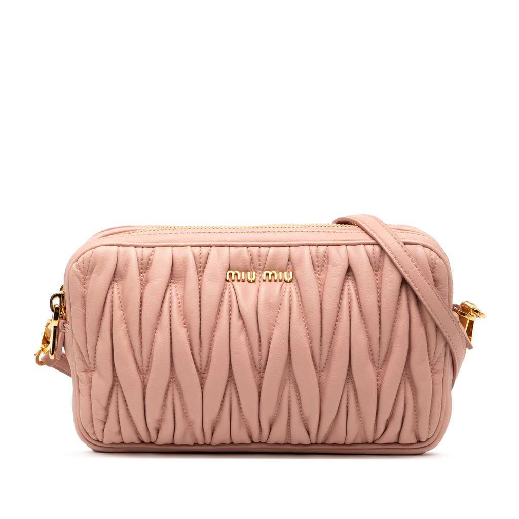 Miu Miu Matelasse Leather Crossbody