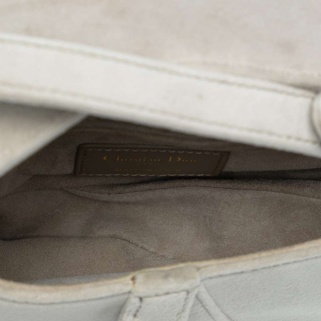 Dior Mini Velvet Crystal Embellished Hardware Saddle Bag - 4