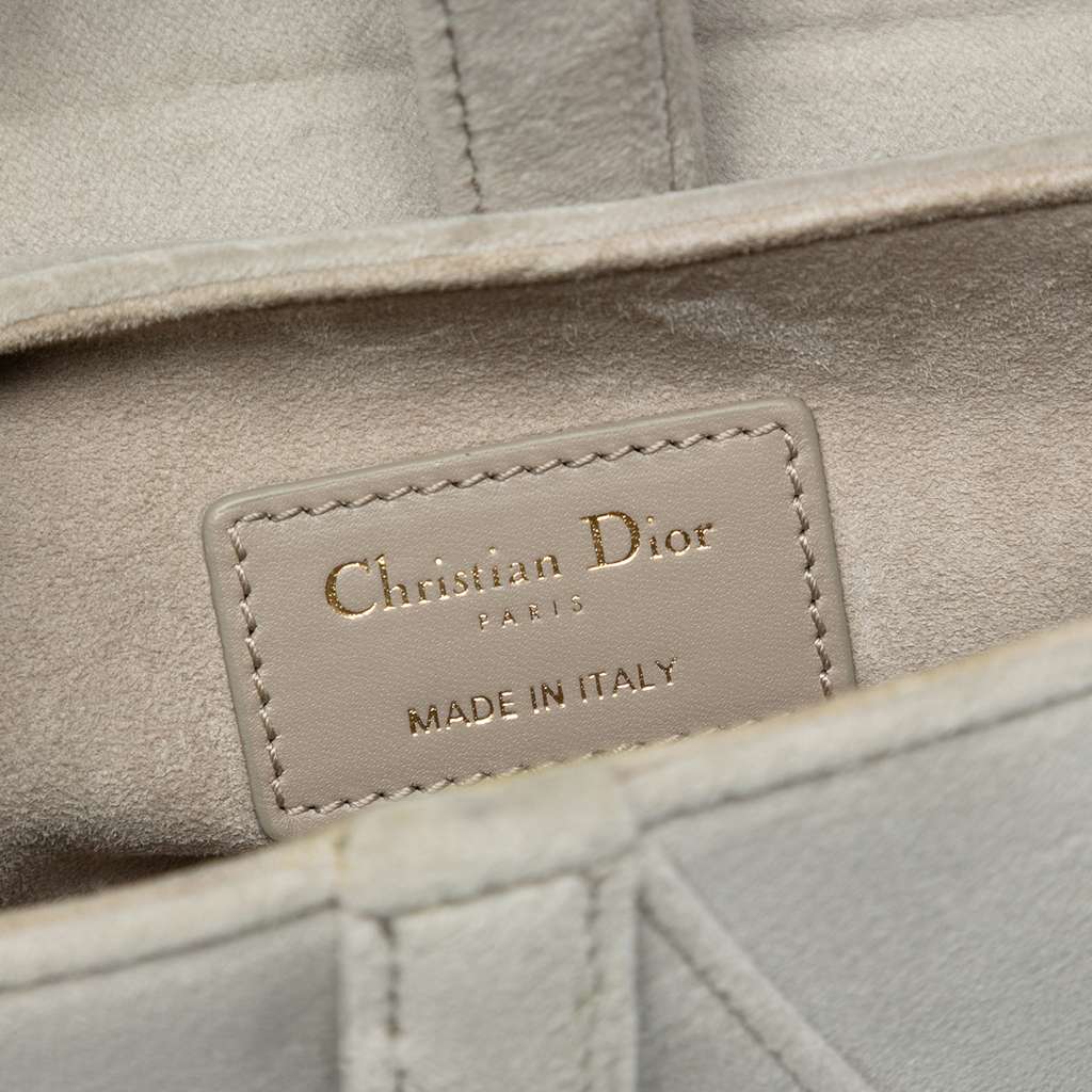 Dior Mini Velvet Crystal Embellished Hardware Saddle Bag - 5