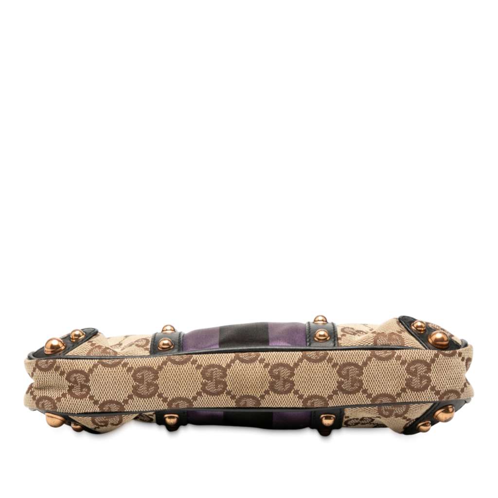 Gucci GG Canvas Web Studded Pochette - 3