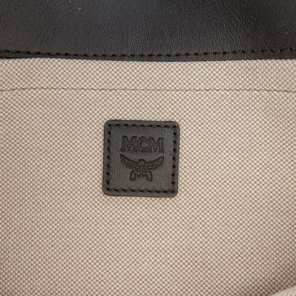 Mcm Vintage Jacquard Monogram Satchel - 5
