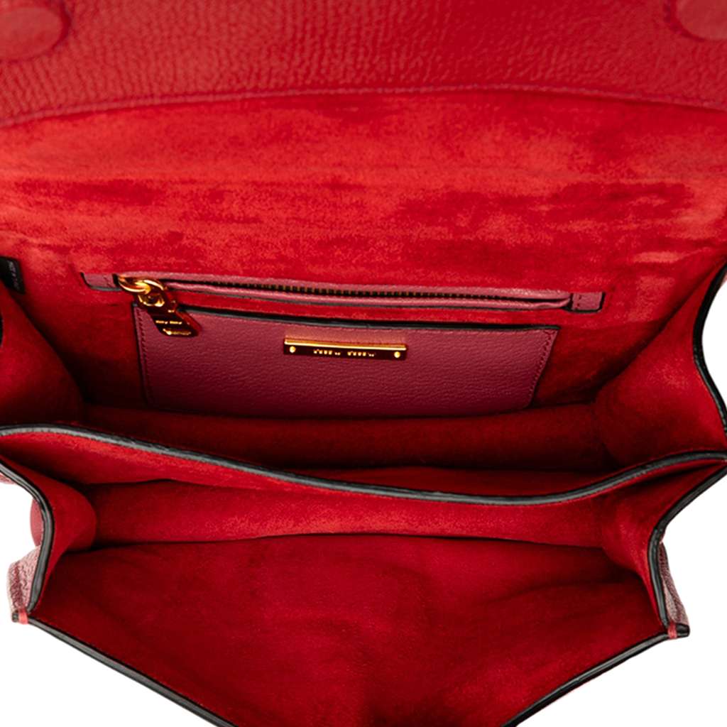 Miu Miu Bicolor Goatskin Madras Crossbody - 4