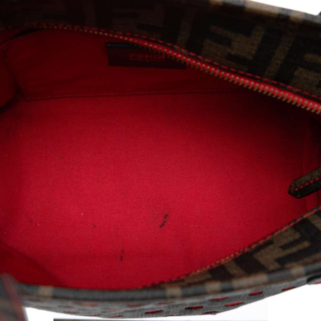 Fendi Small Perforated Zucca Spalmati Roll Tote - 4