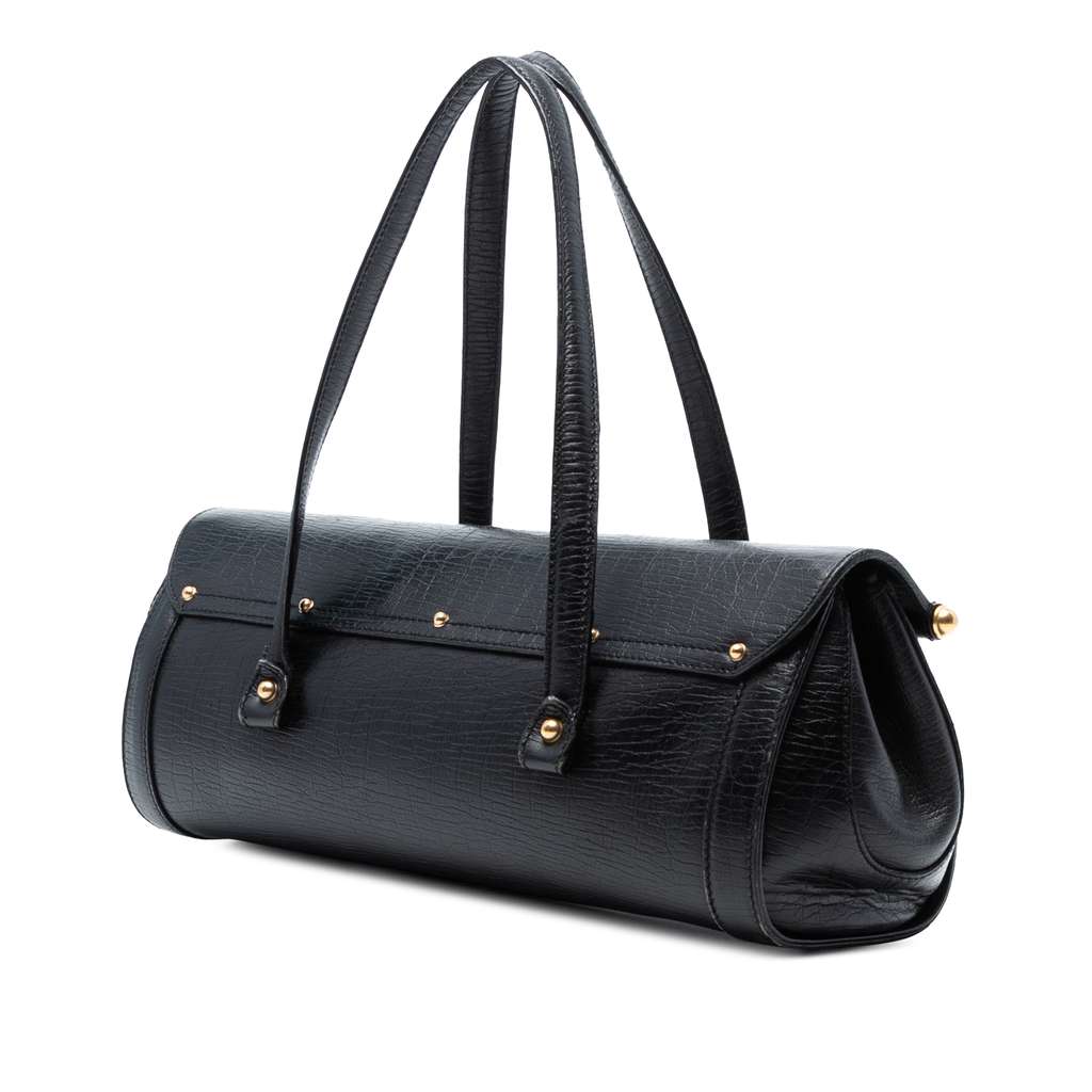 Gucci Leather Bamboo Bullet Shoulder Bag - 2