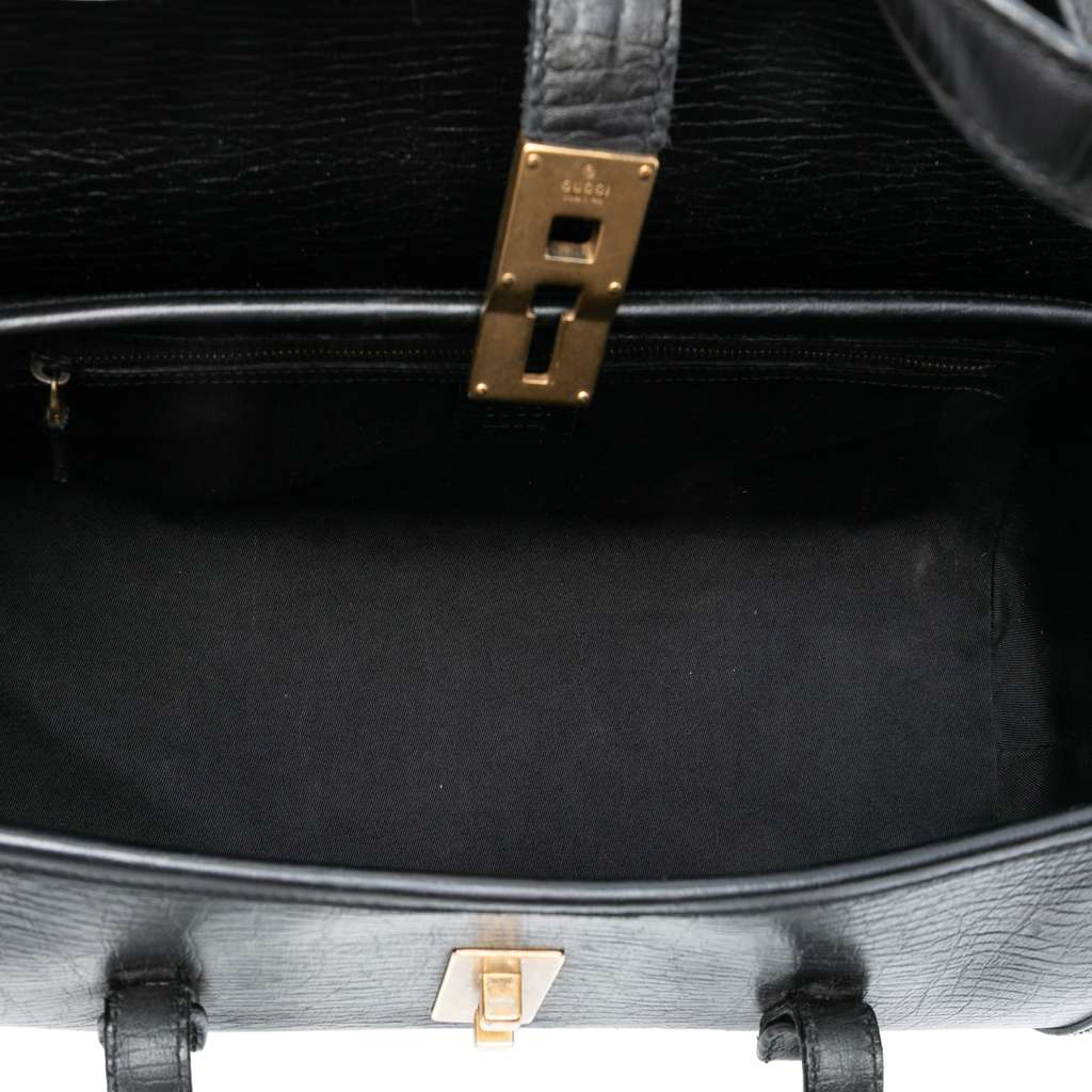 Gucci Leather Bamboo Bullet Shoulder Bag - 4