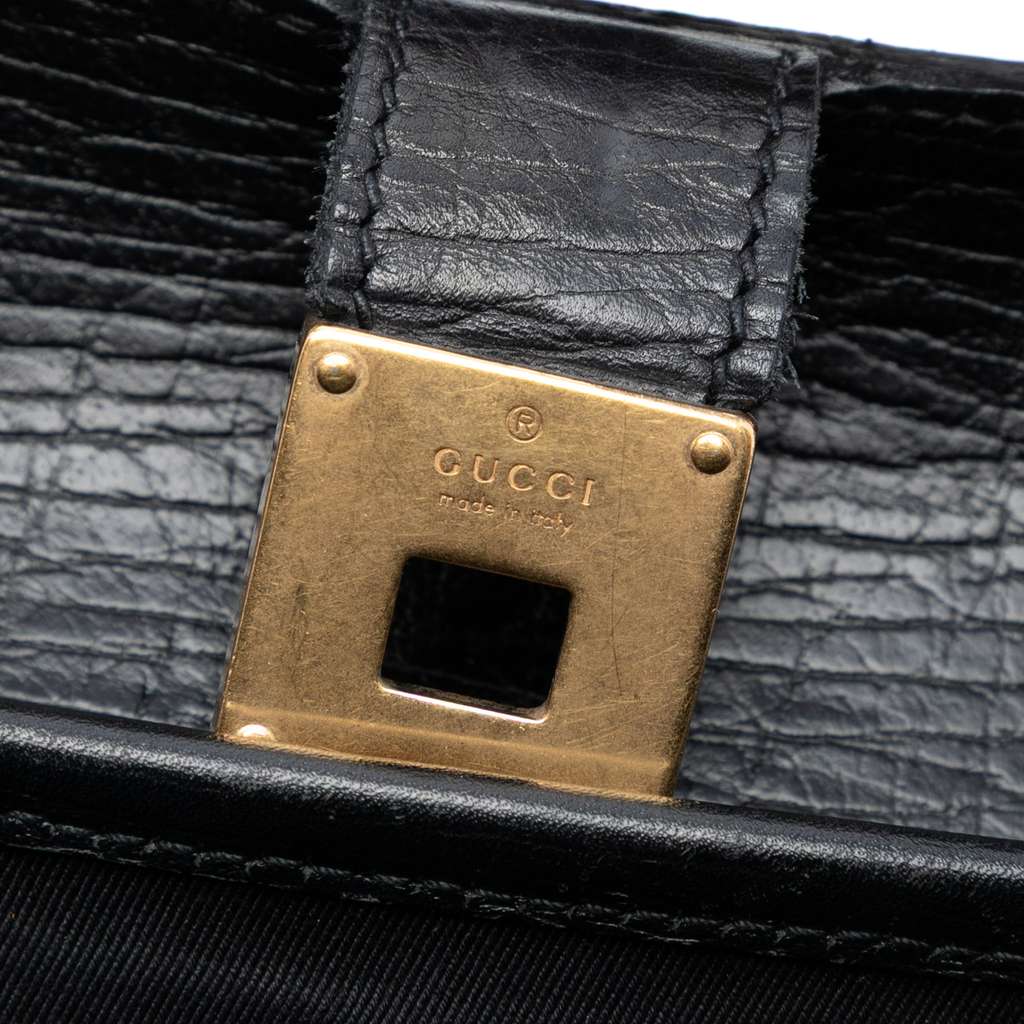Gucci Leather Bamboo Bullet Shoulder Bag - 5