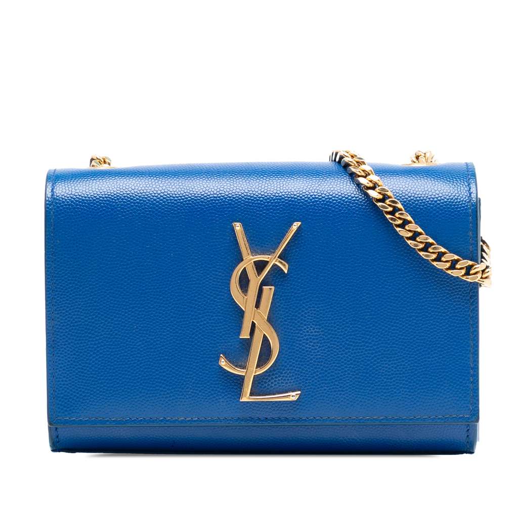 Saint Laurent Small Grain De Poudre Monogram Kate Crossbody