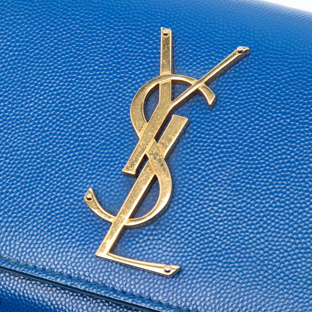 Saint Laurent Small Grain De Poudre Monogram Kate Crossbody - 5
