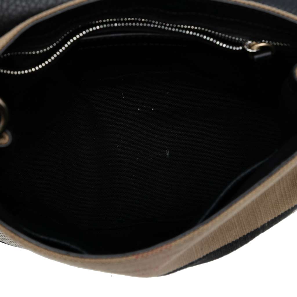 Burberry Mega Check Canvas and Grained Calfskin Gowan Crossbody - 4