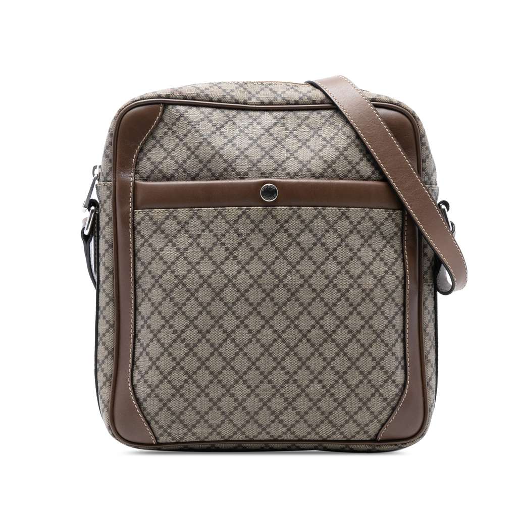 Gucci Diamante Coated Canvas Zip Crossbody