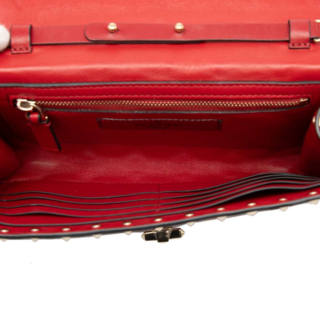 Valentino Leather Rockstud Spike Wallet on Chain - 4