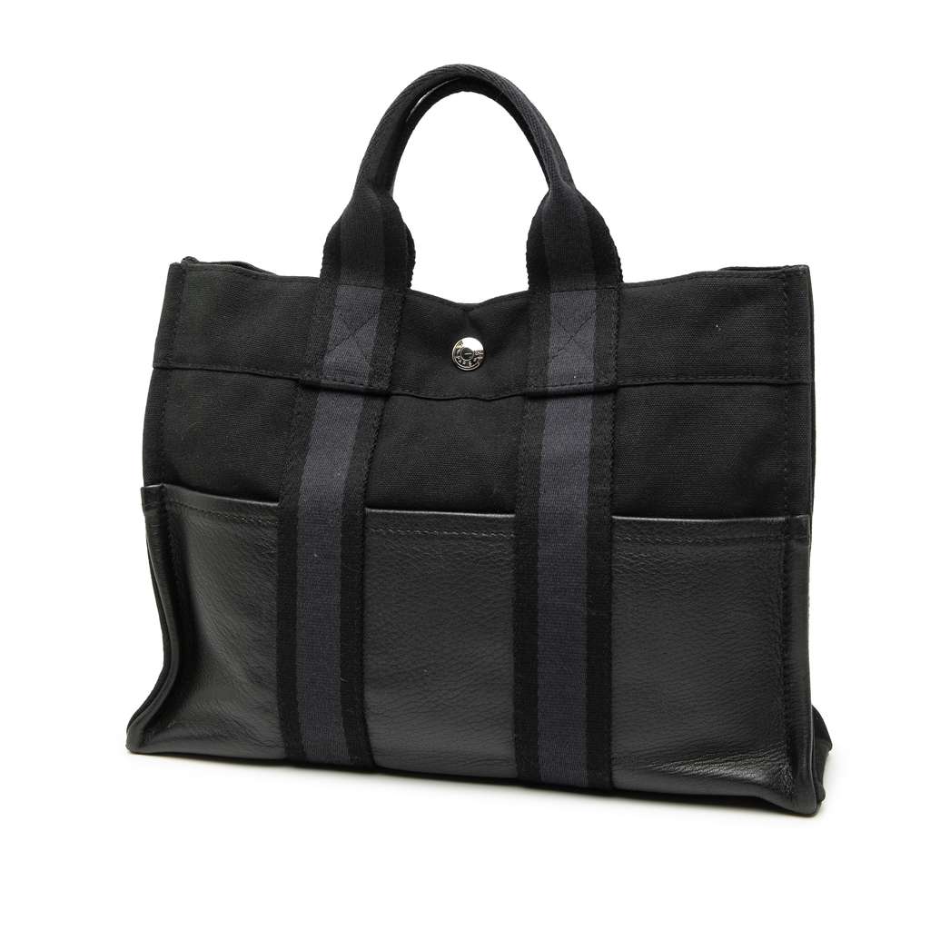 Hermès Canvas and Leather Fourre Tout PM - 2