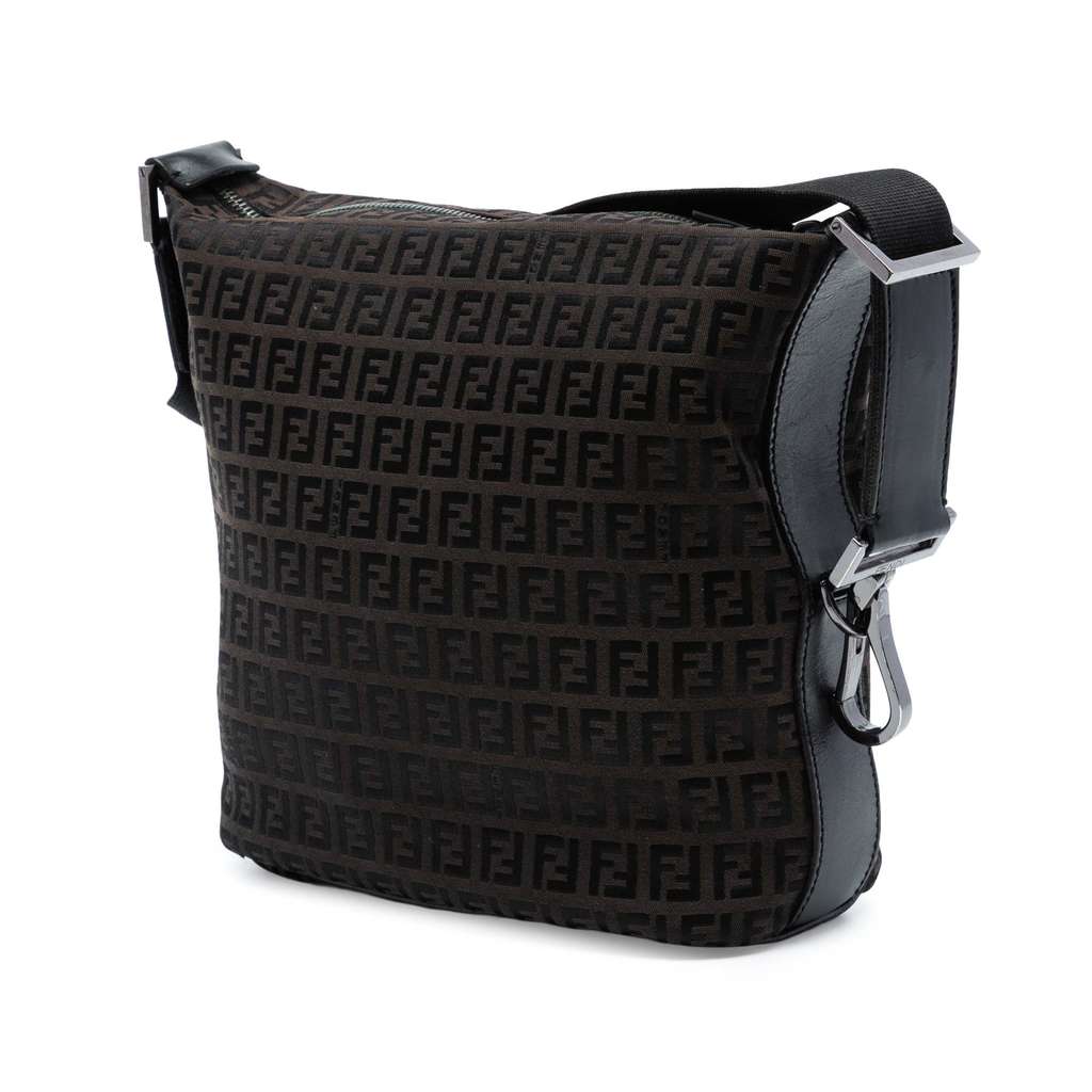 Fendi Zucchino Canvas Shoulder Bag - 2