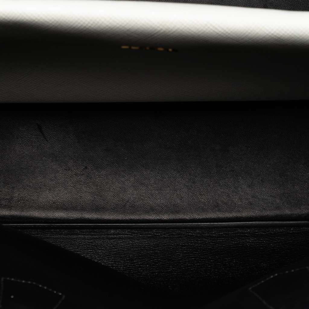 Prada Large Saffiano Cuir Double Satchel - 5