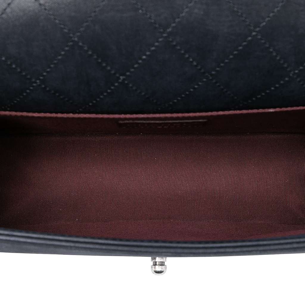 Chanel Old Medium Bicolor Shearling Boy Flap - 4