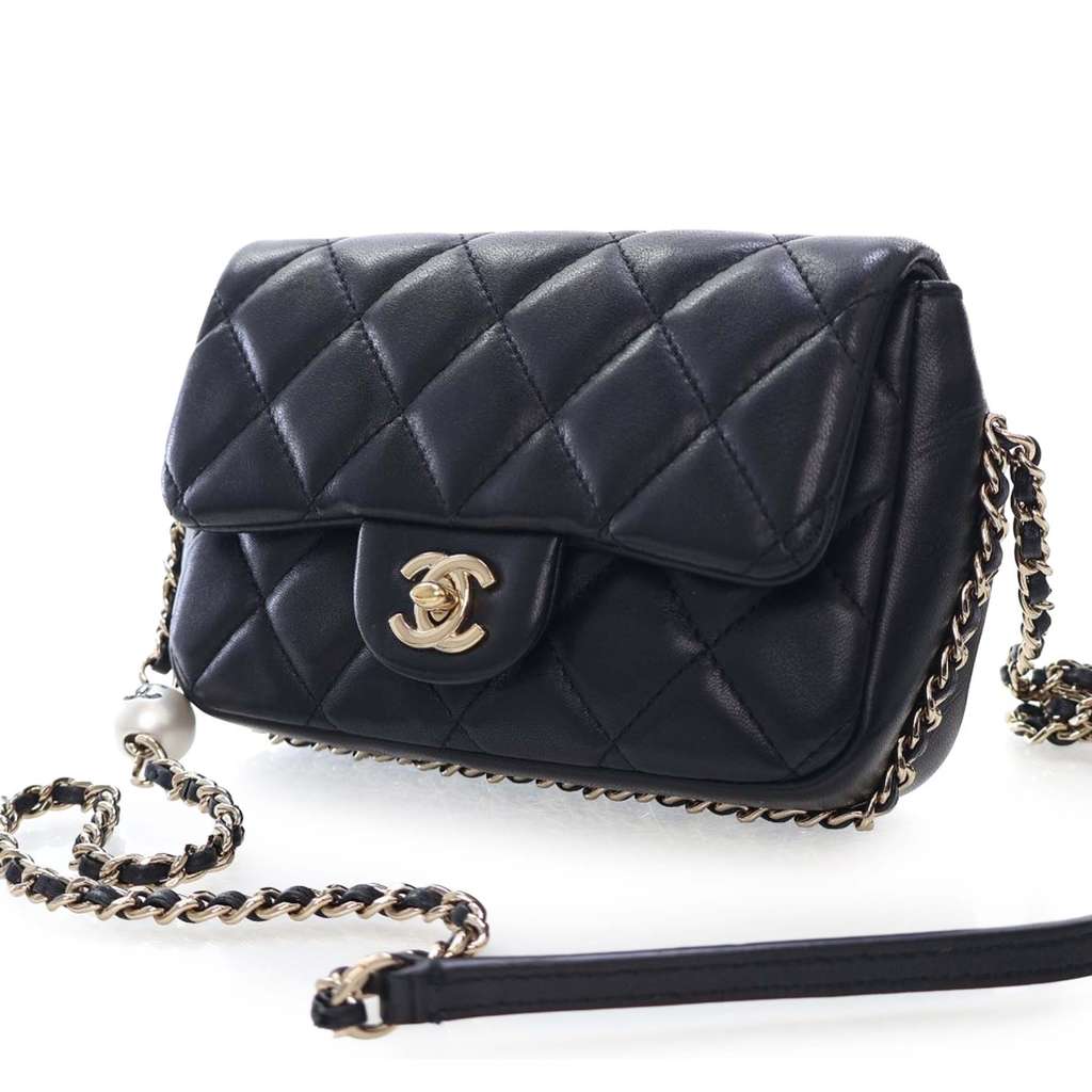 Chanel Small Quilted Lambskin My Precious Pearls Chain Flap - 2