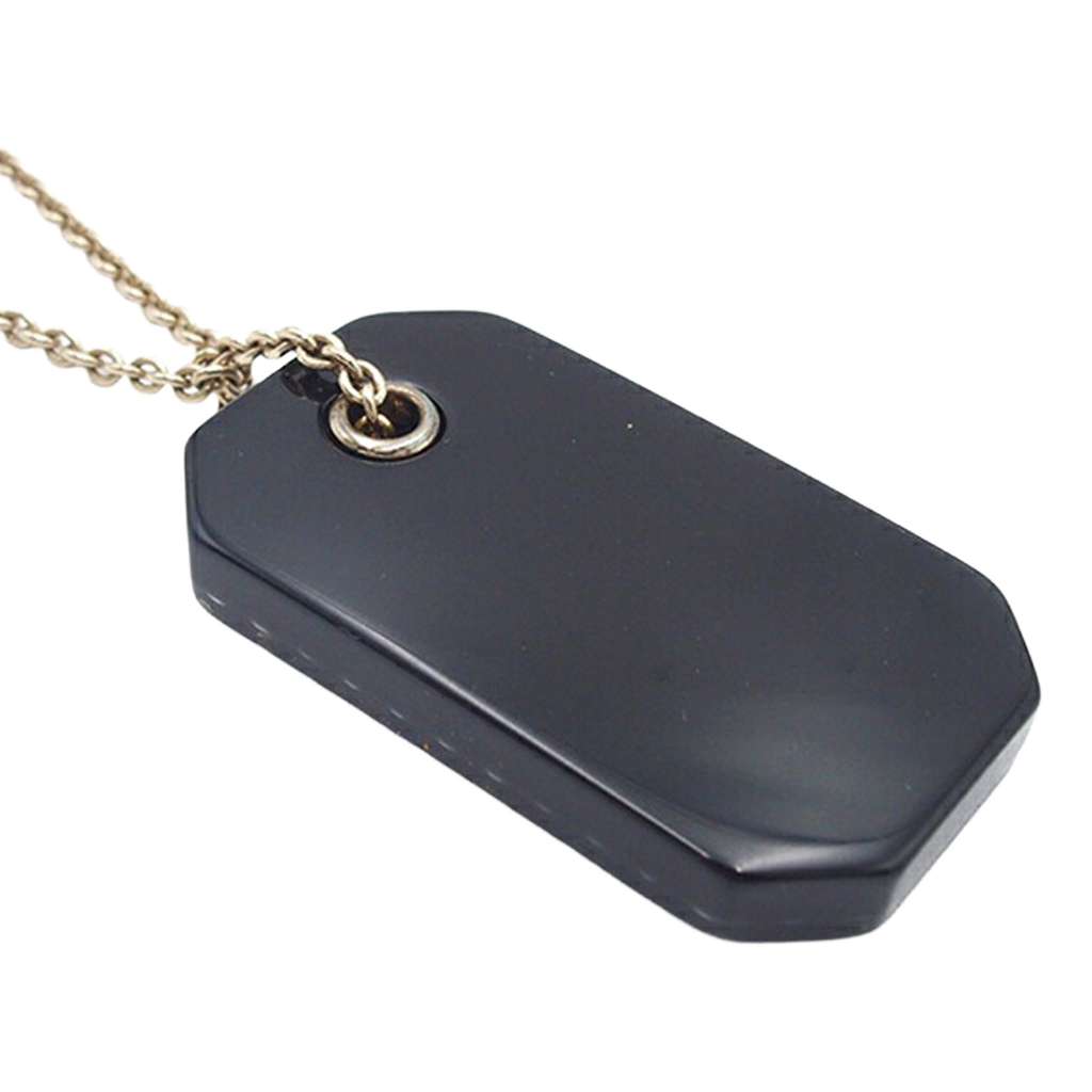 Chanel Gold Plated Resin Train Tag Pendant Necklace - 3