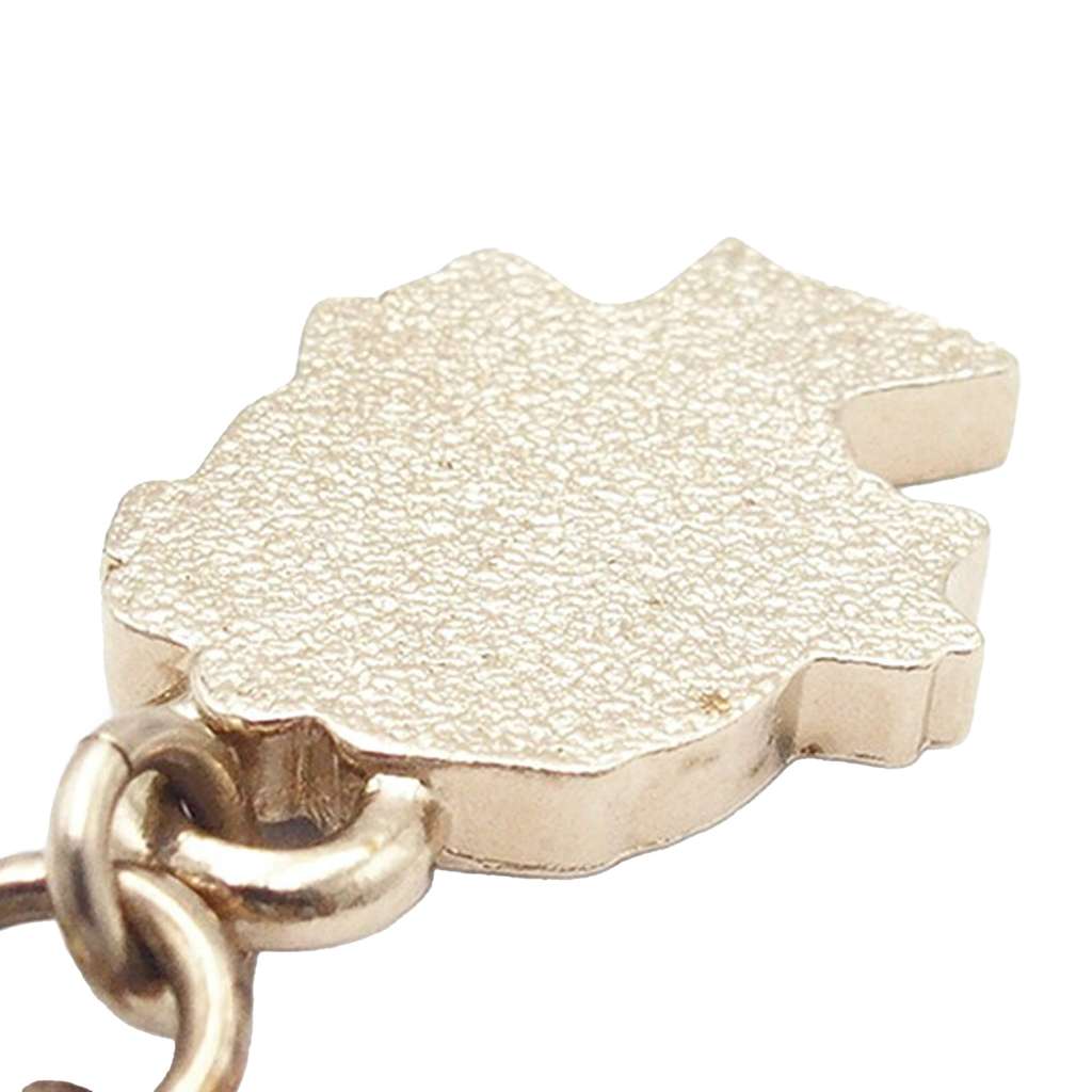 Chanel Gold Plated Resin Train Tag Pendant Necklace - 5