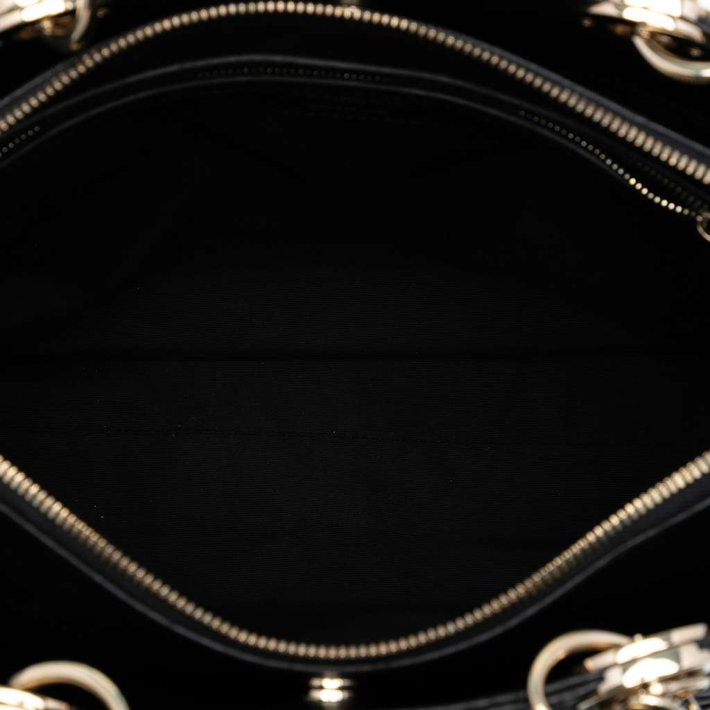 Dior Large Lambskin Cannage Soft Zipped Lady Dior Shopping Tote - 4