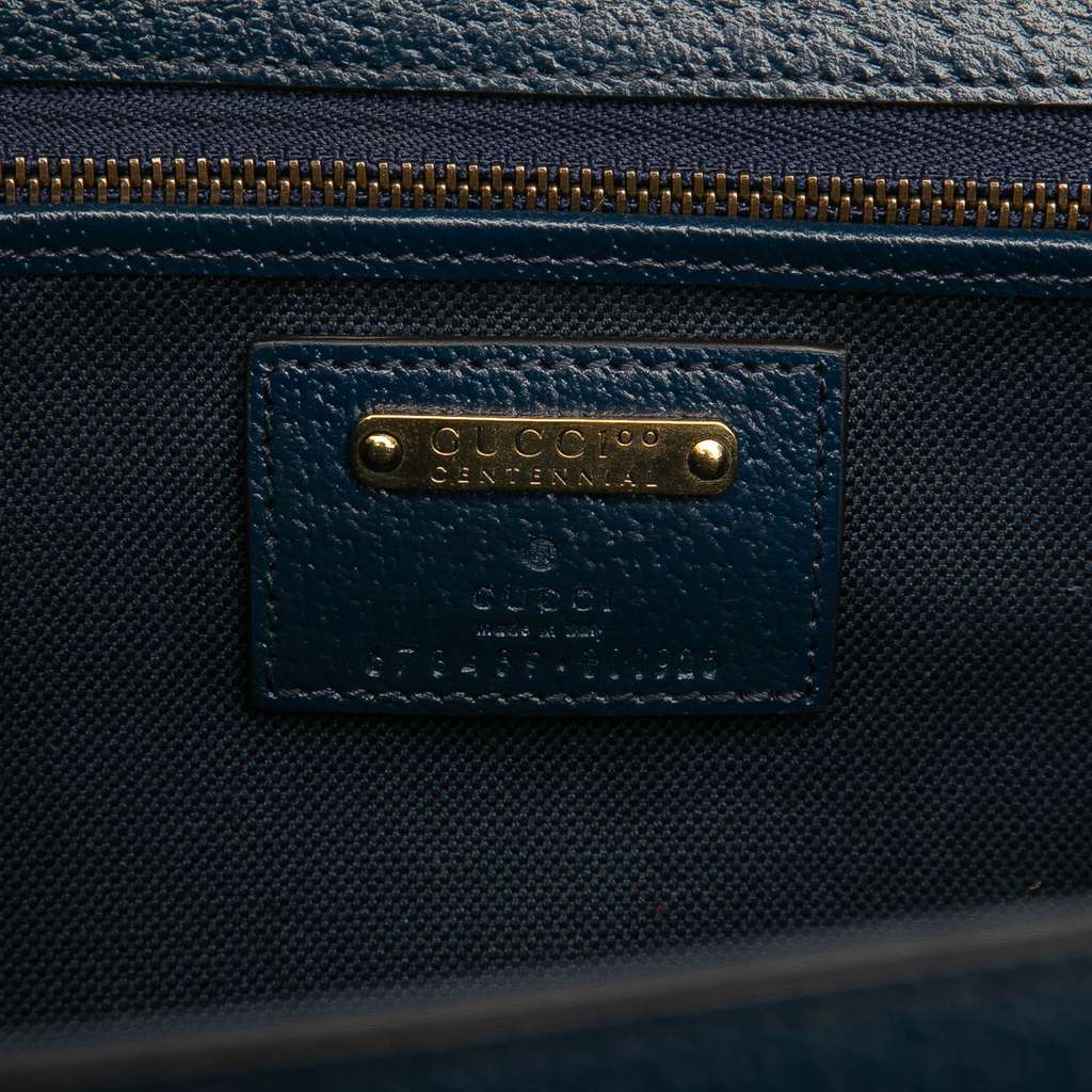 Gucci 100th Anniversary Medium GG Coated Canvas Kaleidoscope 1947 Bamboo Top Handle Bag - 5