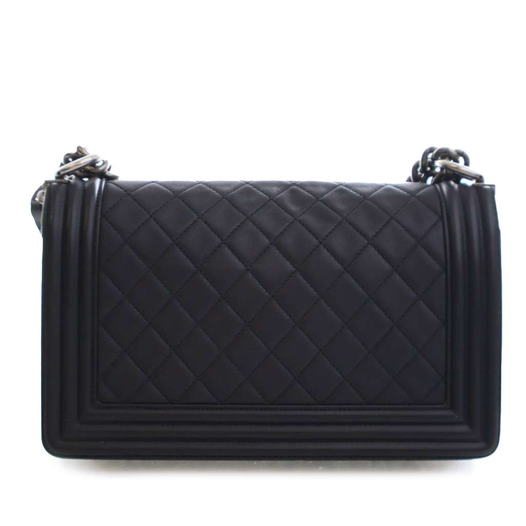Chanel Old Medium Quilted Lambskin Boy Flap - 2