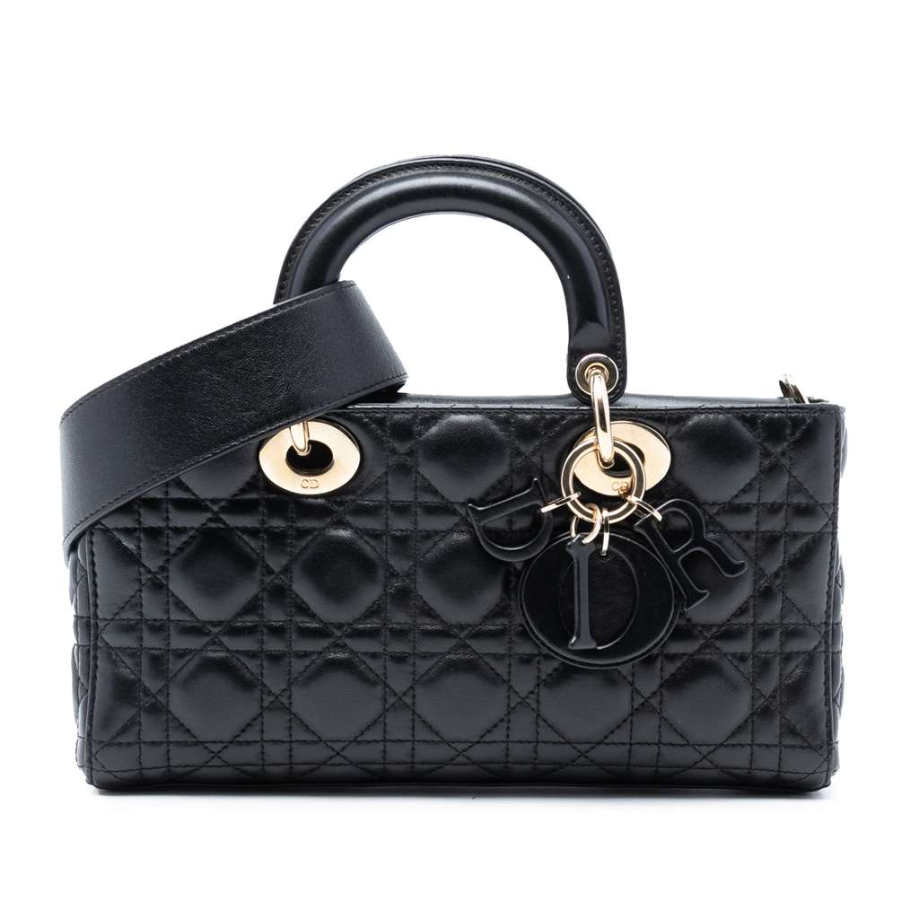 Dior Medium Lambskin Cannage Lady D Joy