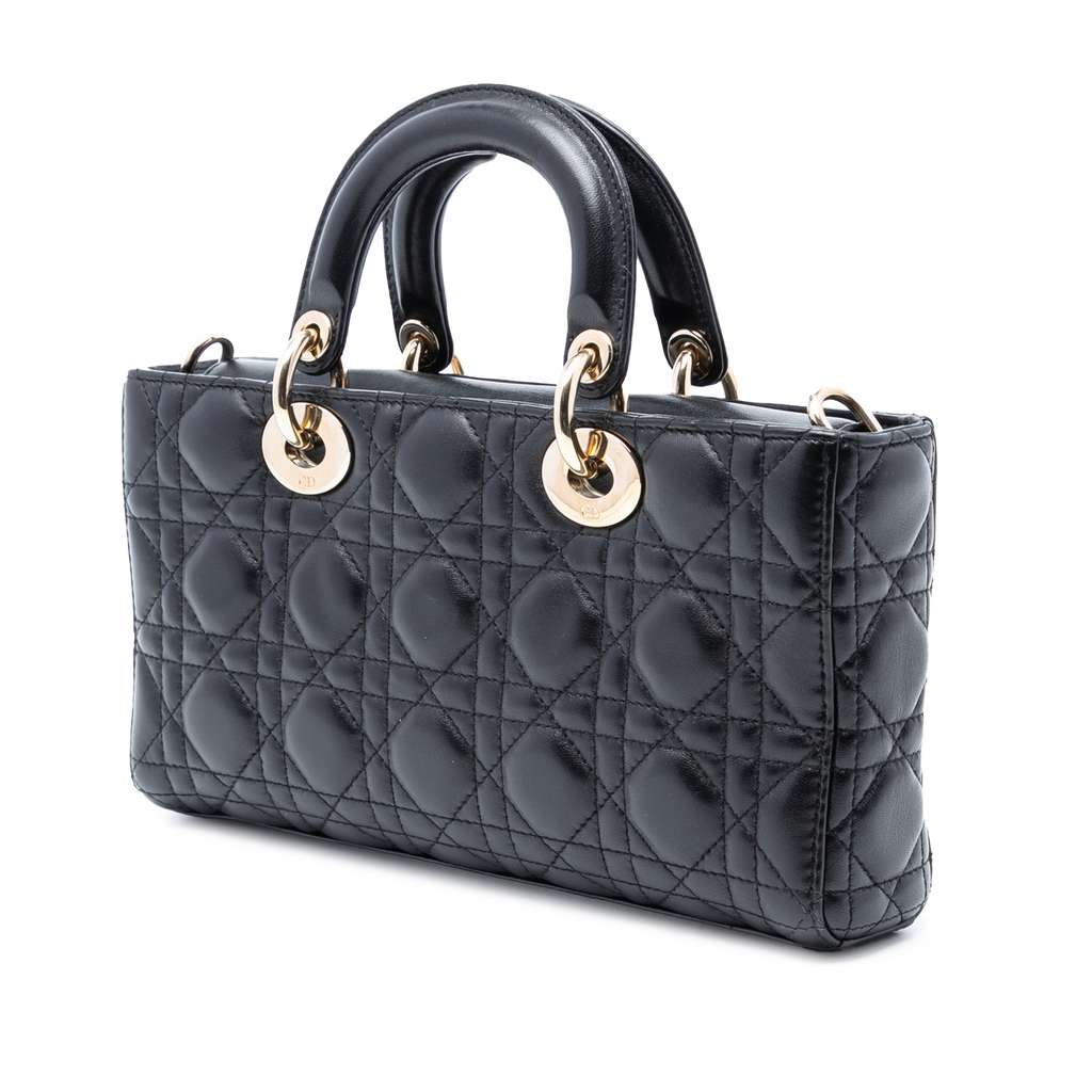 Dior Medium Lambskin Cannage Lady D Joy - 2