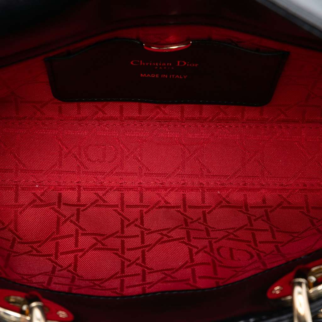Dior Medium Lambskin Cannage Lady D Joy - 4