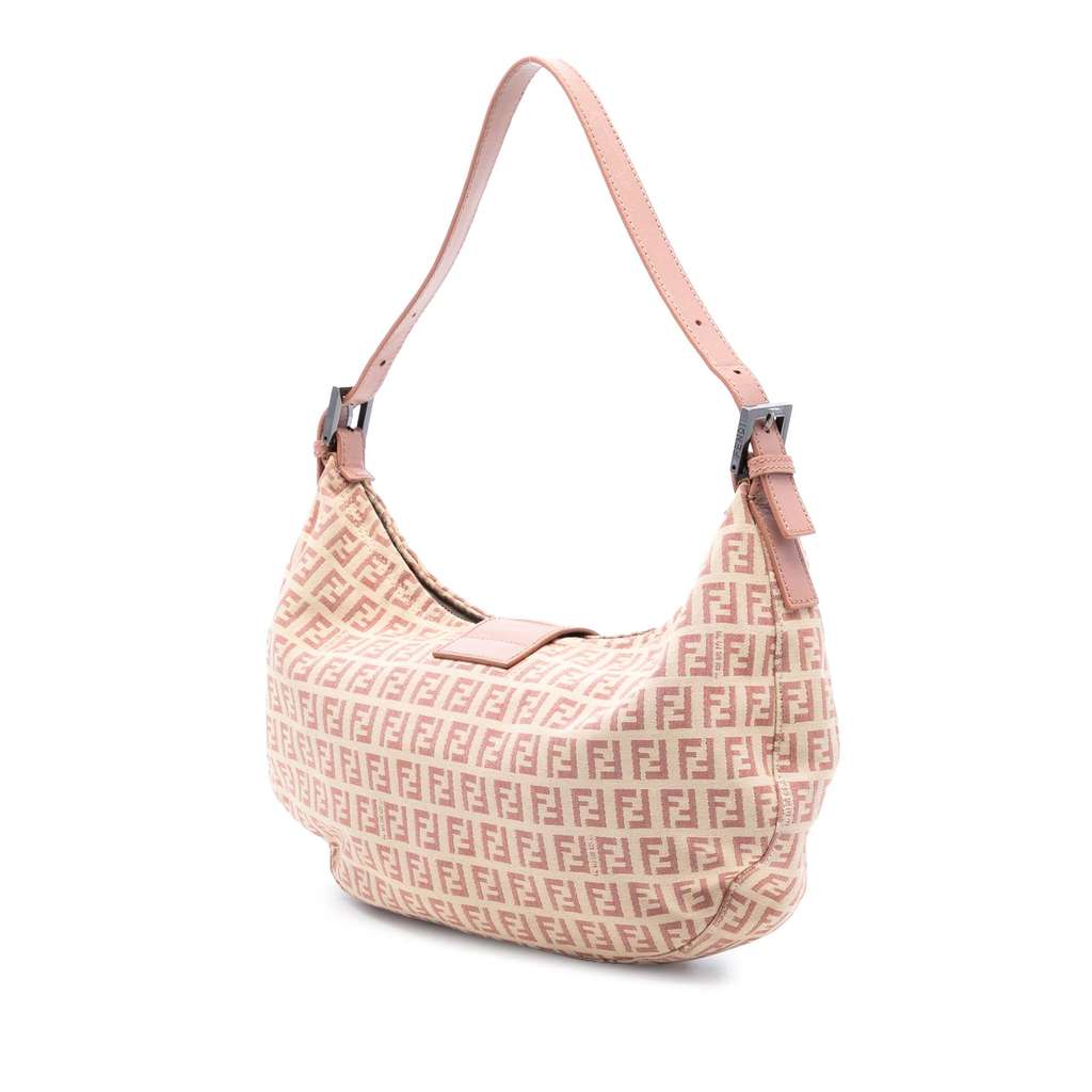 Fendi Zucchino Canvas Shoulder Bag - 2