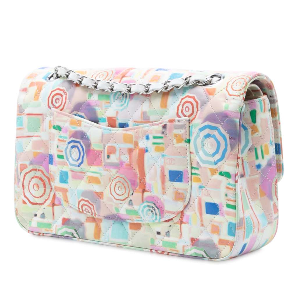 Chanel Medium Quilted Printed Leather Umbrella Double Flap - 2