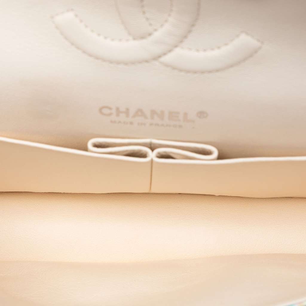 Chanel Medium Quilted Printed Leather Umbrella Double Flap - 4