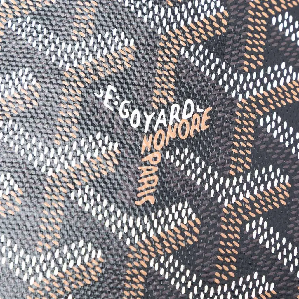 Goyard Goyardine Capetien MM Messenger Bag Black Canvas Good - Box View