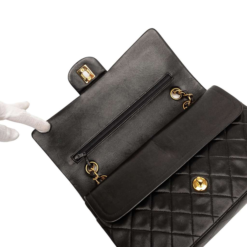 Chanel Medium Classic Lambskin Double Flap - 5