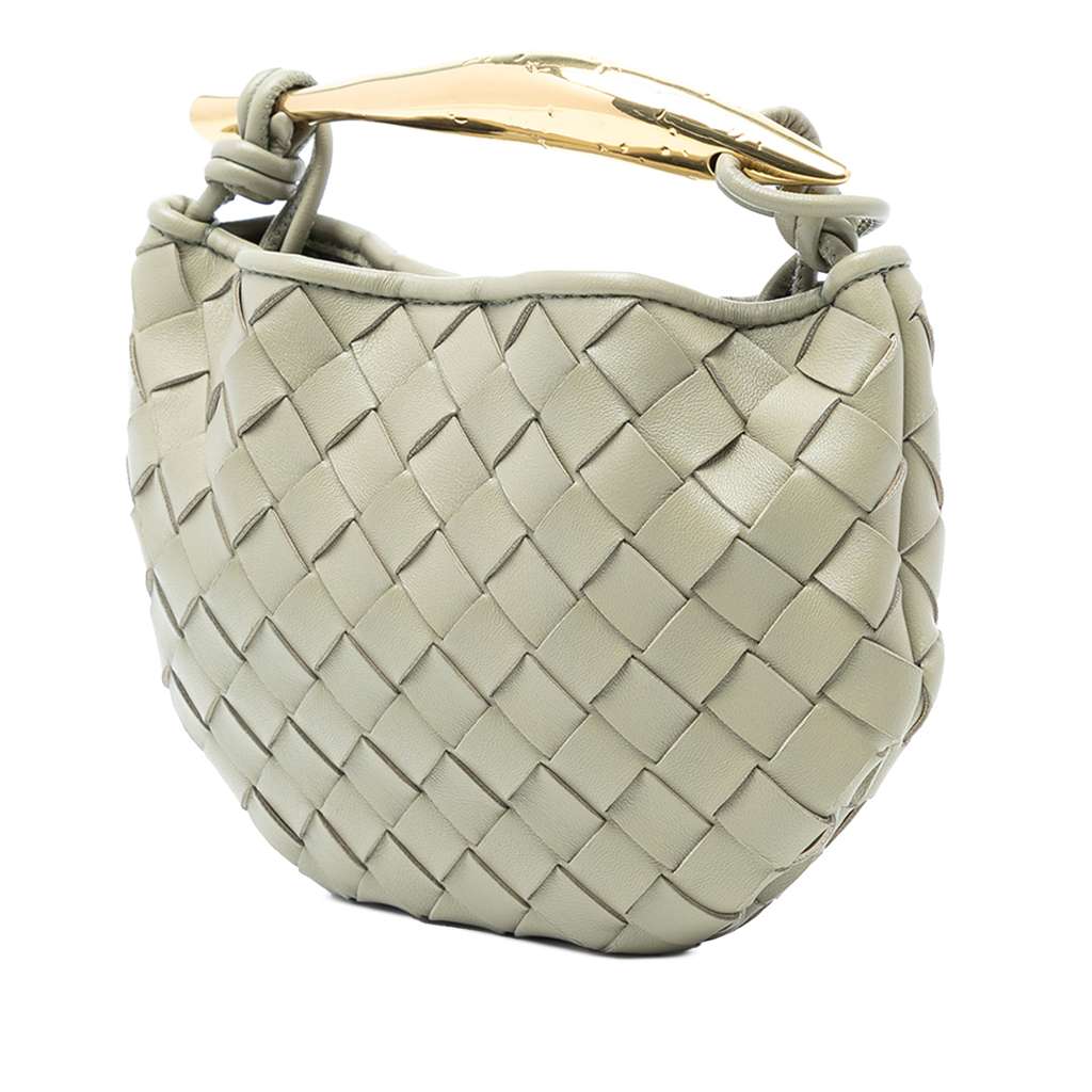 Bottega Veneta Baby Lambskin Intrecciato Sardine - 2