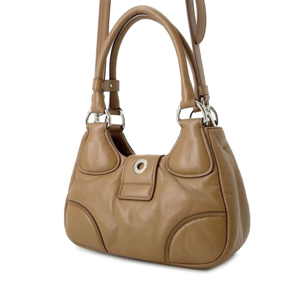 Prada Nappa Soft Padded Re Edition 2002 Moon Satchel - 2