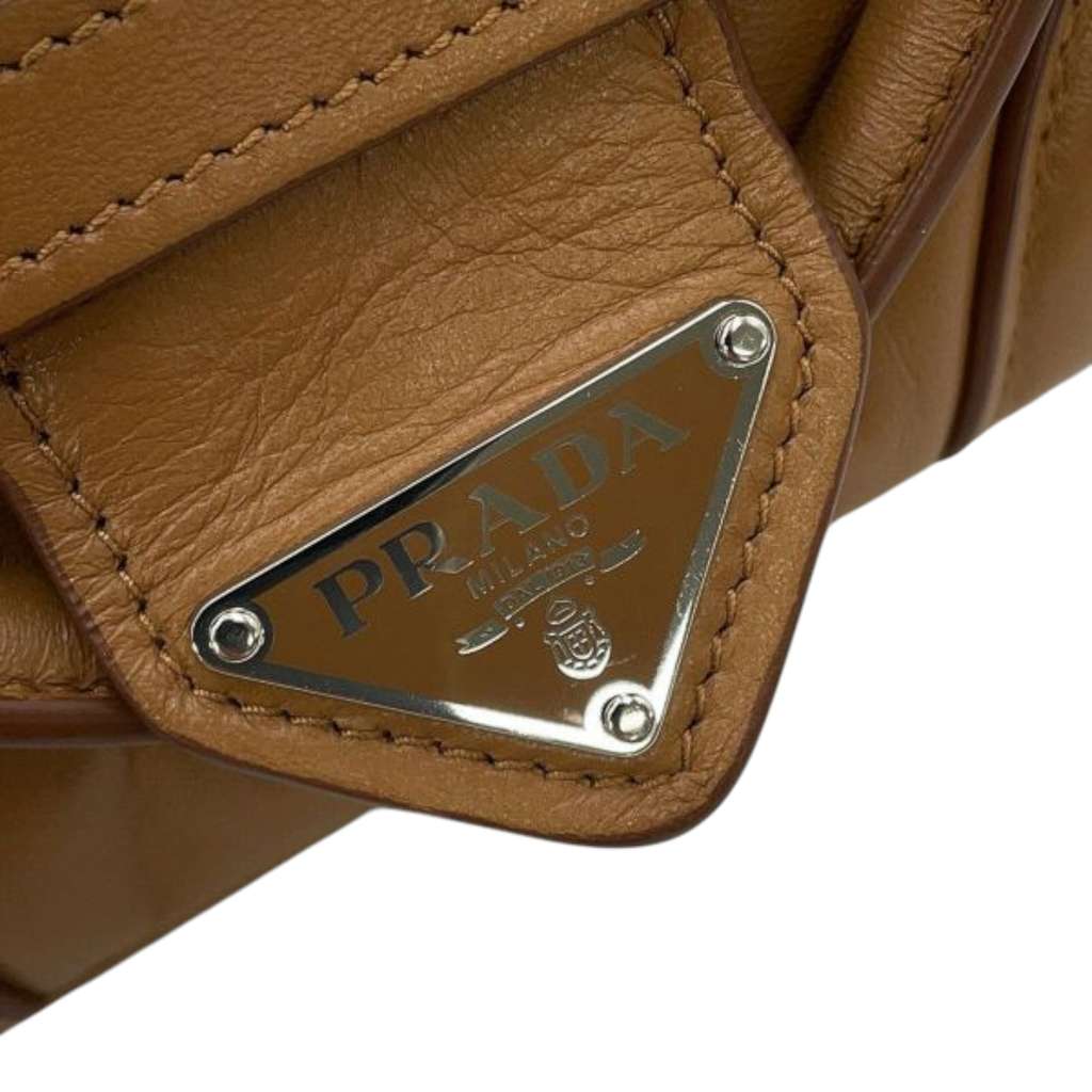 Prada Nappa Soft Padded Re Edition 2002 Moon Satchel - 5