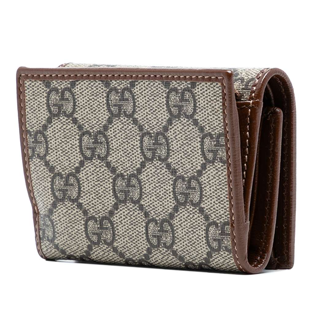 Gucci GG Supreme Horsebit 1955 Trifold Wallet - 2