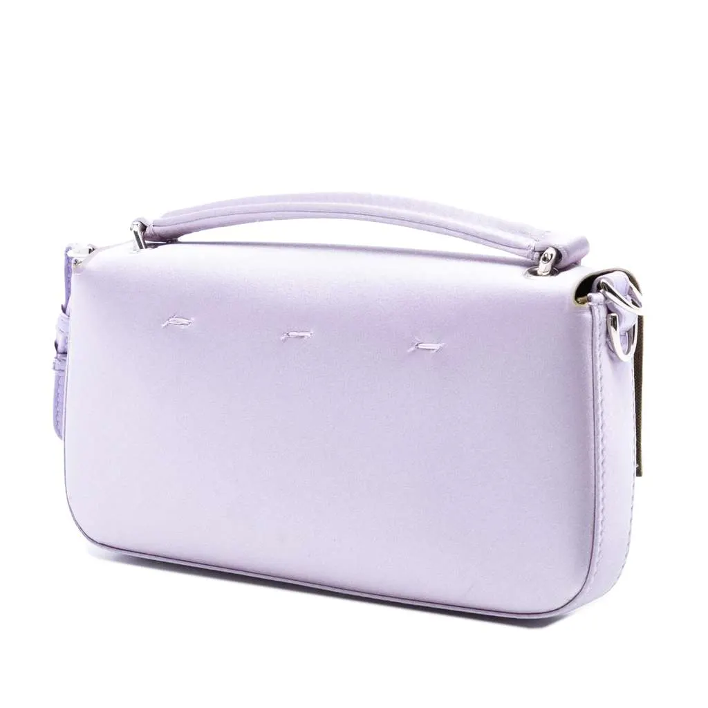 Fendi Satin Baguette Phone Pouch Satchel Purple Satin Very good - Back View