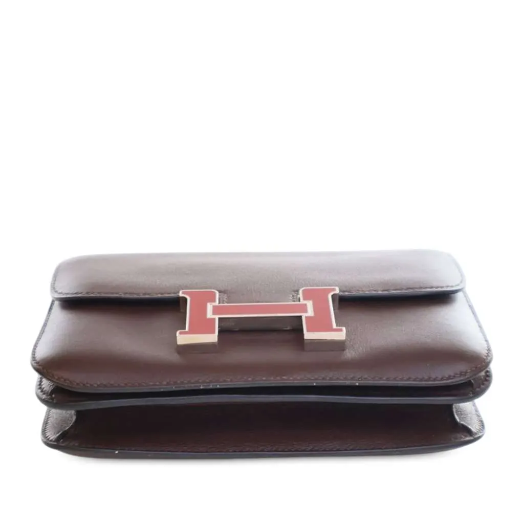 Hermès Mini Swift Verso Constance 18 Red Leather Very good - Model View