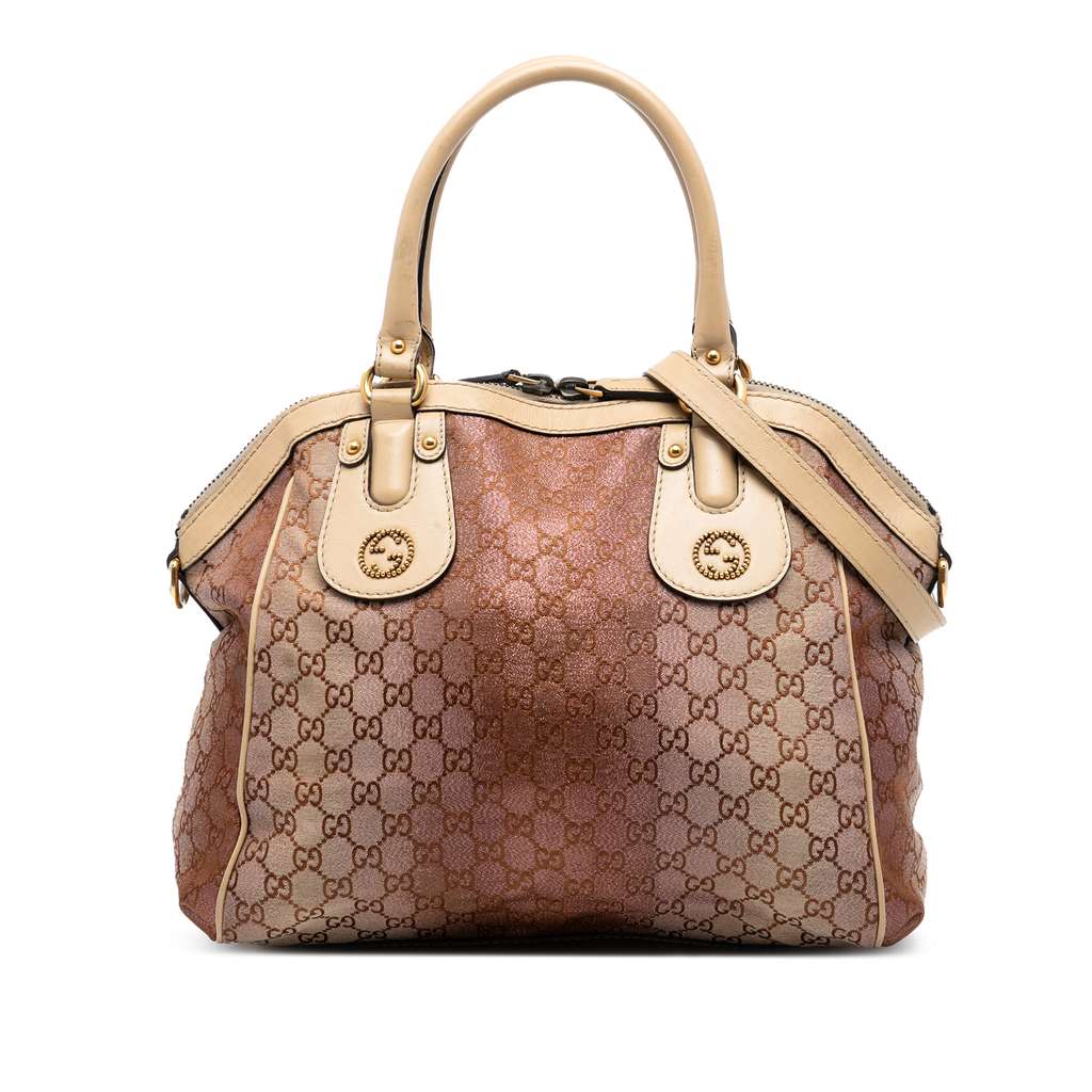 Gucci Medium GG Lurex Scarlett Satchel
