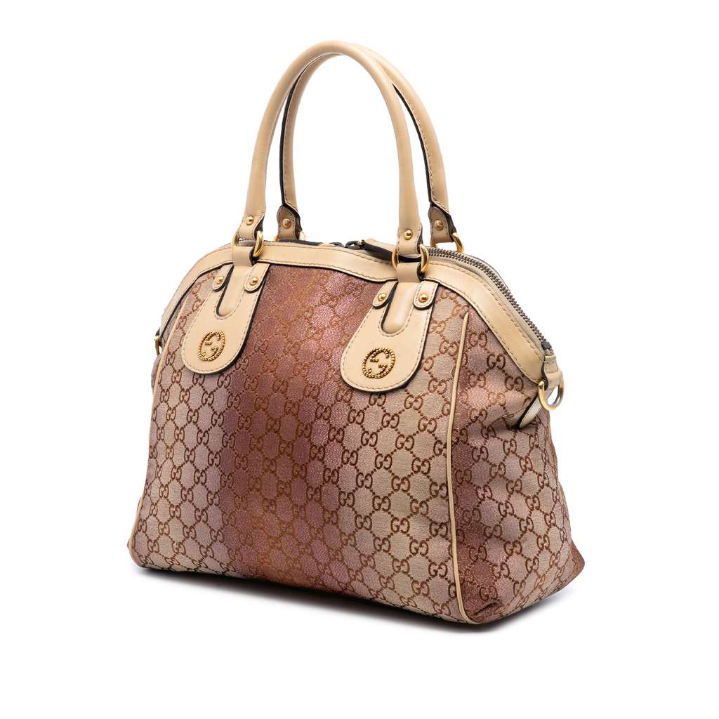 Gucci Medium GG Lurex Scarlett Satchel - 2