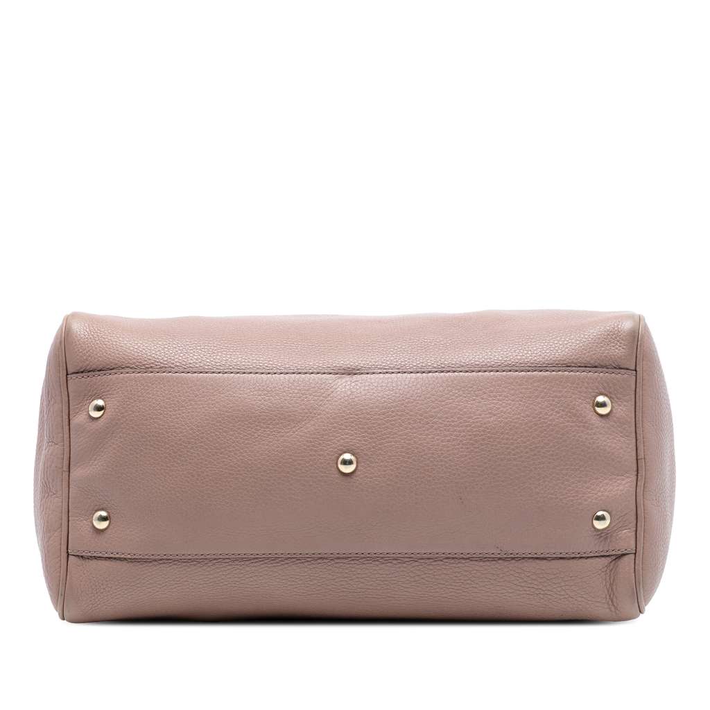 Gucci Medium Calfskin Bamboo Shopper Boston Bag - 3