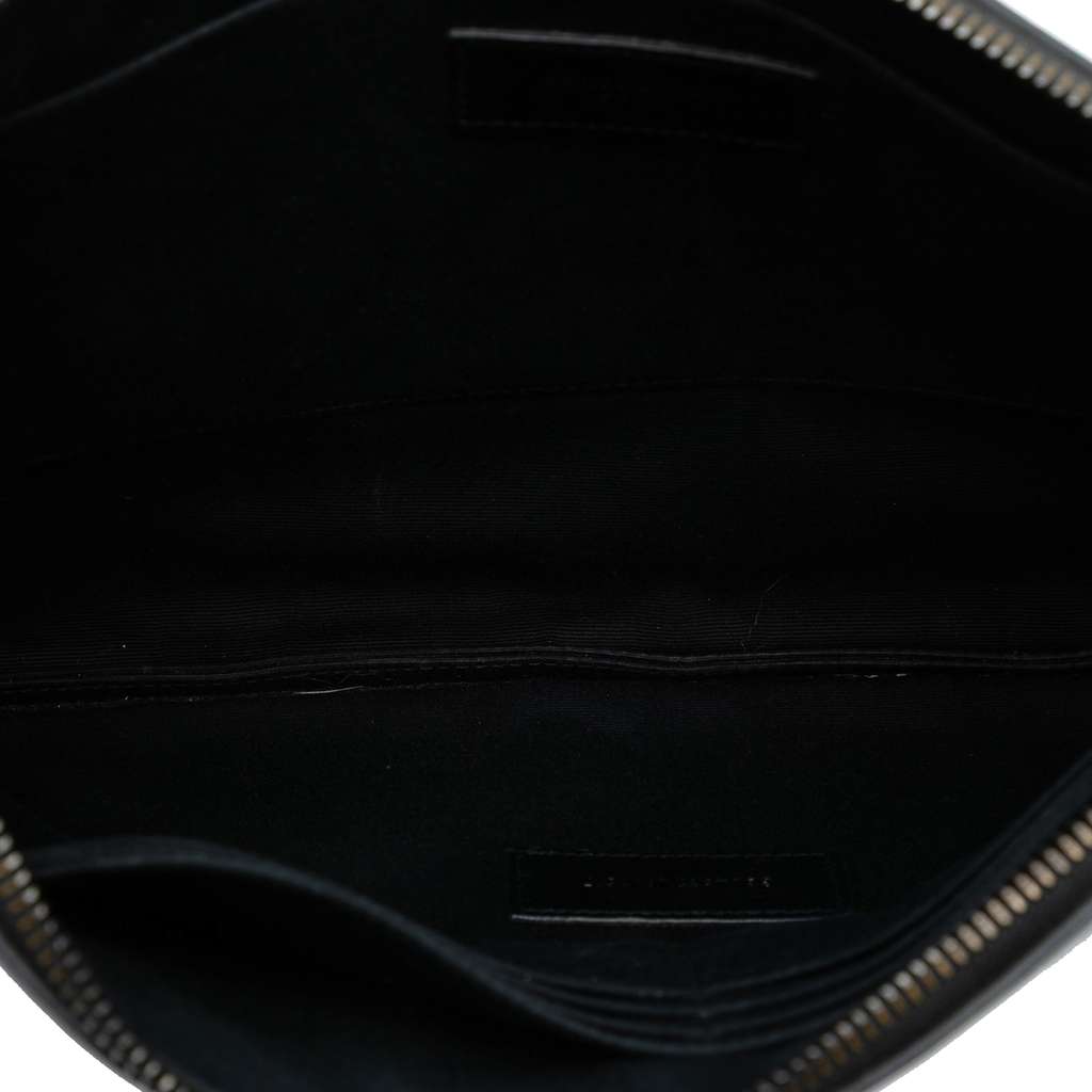 Saint Laurent Croc Embossed Leather Monogram iPad Case - 4