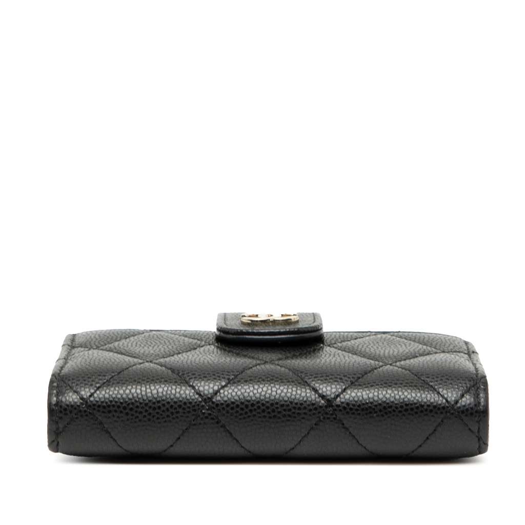 Chanel CC Quilted Caviar Card Holder - 3