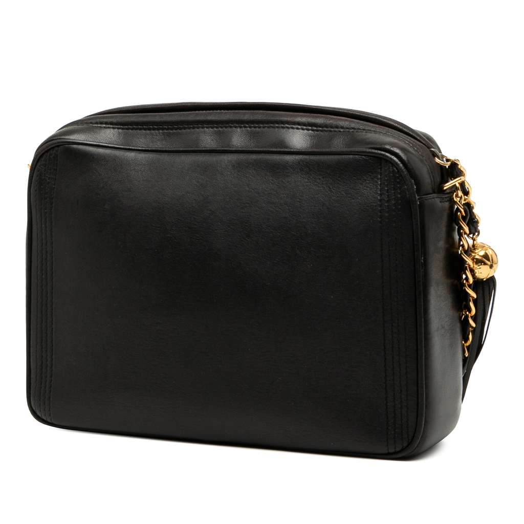 Chanel CC Stitched Lambskin Tassel Flap Crossbody - 2